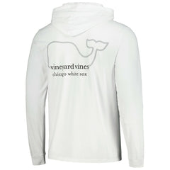 Chicago White Sox Vineyard Vines Long Sleeve Hoodie T-Shirt - White