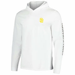 San Diego Padres Vineyard Vines Long Sleeve Hoodie T-Shirt - White