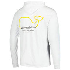San Diego Padres Vineyard Vines Long Sleeve Hoodie T-Shirt - White