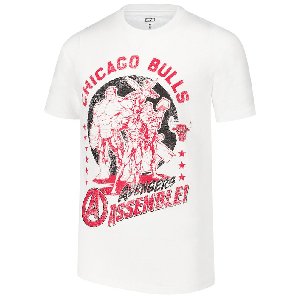 Chicago Bulls Youth NBA x Marvel Avengers Squad T-Shirt sale - White on sale