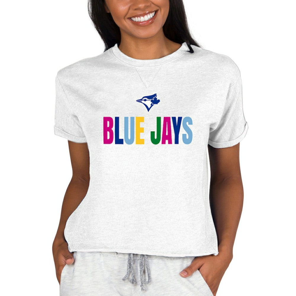 Toronto Blue Jays Concepts Sport Women's Mainstream Terry Sweatshirt - Oatmeal