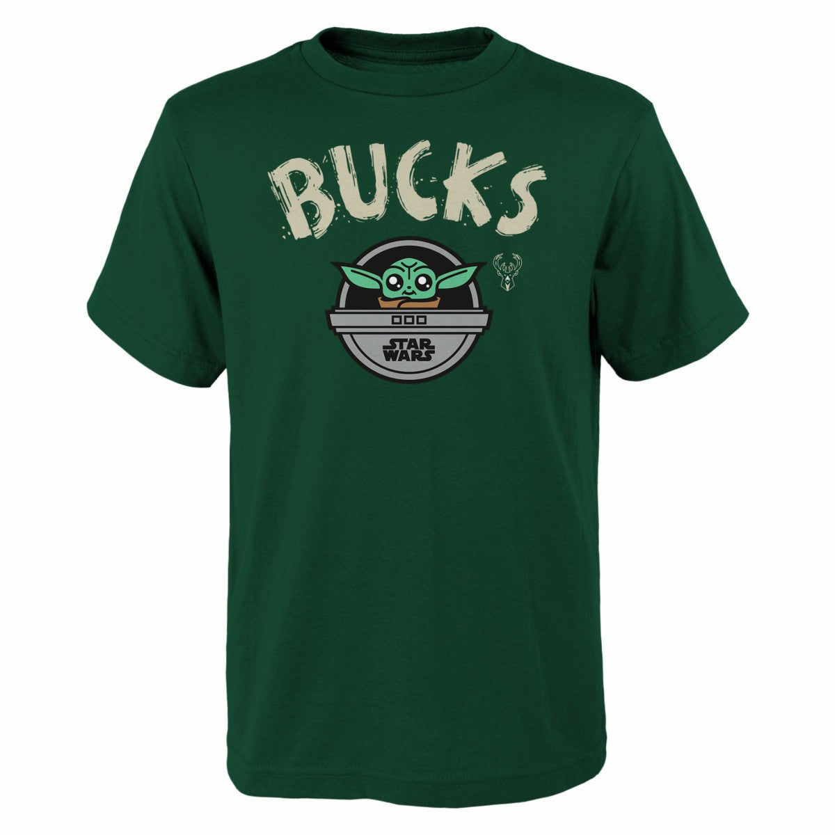 Milwaukee Bucks Youth Star Wars The Child T-Shirt - Hunter Green sale