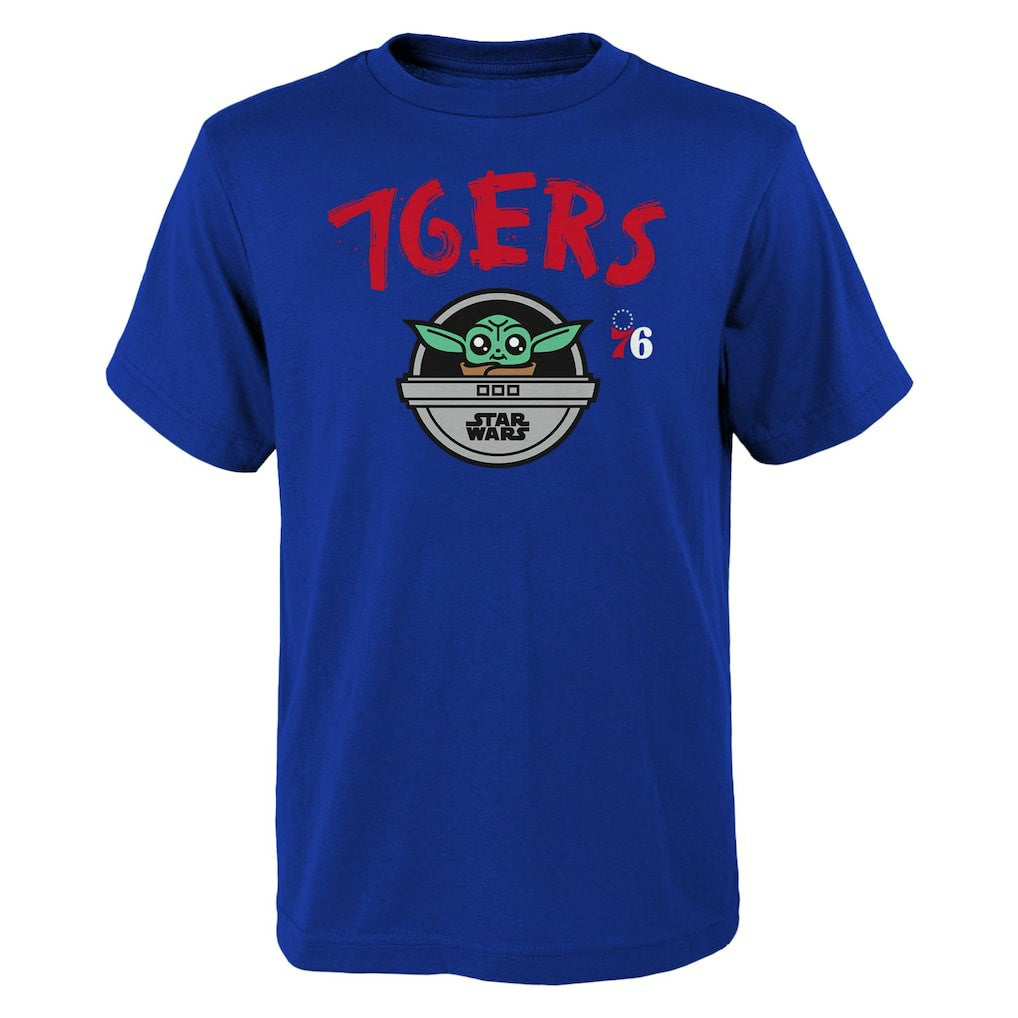 Philadelphia 76ers Youth Star Wars The Child T-Shirt - Royal discount