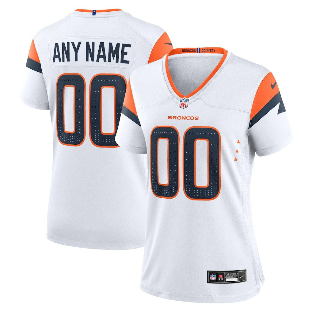 Denver Broncos Women's Mile High Collection Custom Game Jersey - White | Nike cheap