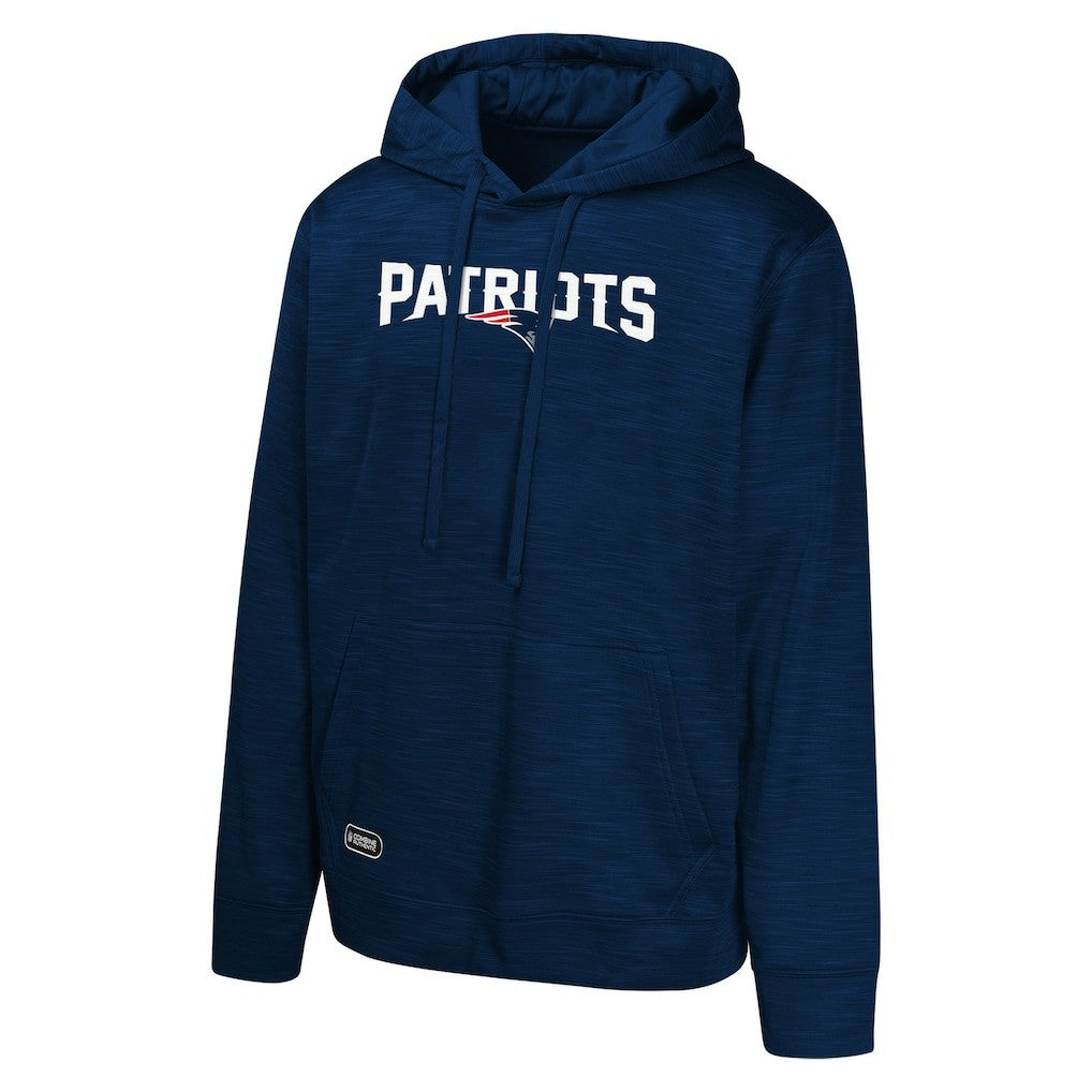 New England Patriots Streak Fleece Pullover Hoodie - Navy on sale