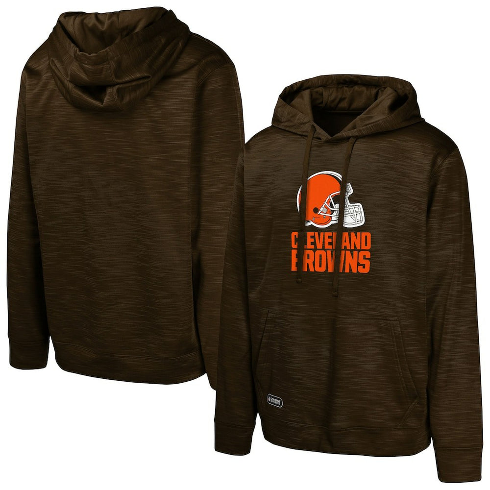 Cleveland Browns Streak Fleece Pullover Hoodie - Brown outlet
