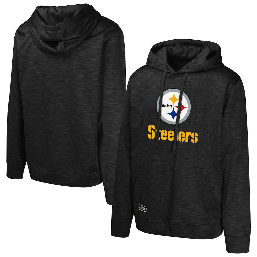 Pittsburgh Steelers Streak Fleece Pullover Hoodie - Black for sale