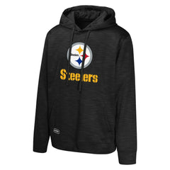 Pittsburgh Steelers Streak Fleece Pullover Hoodie - Black for sale