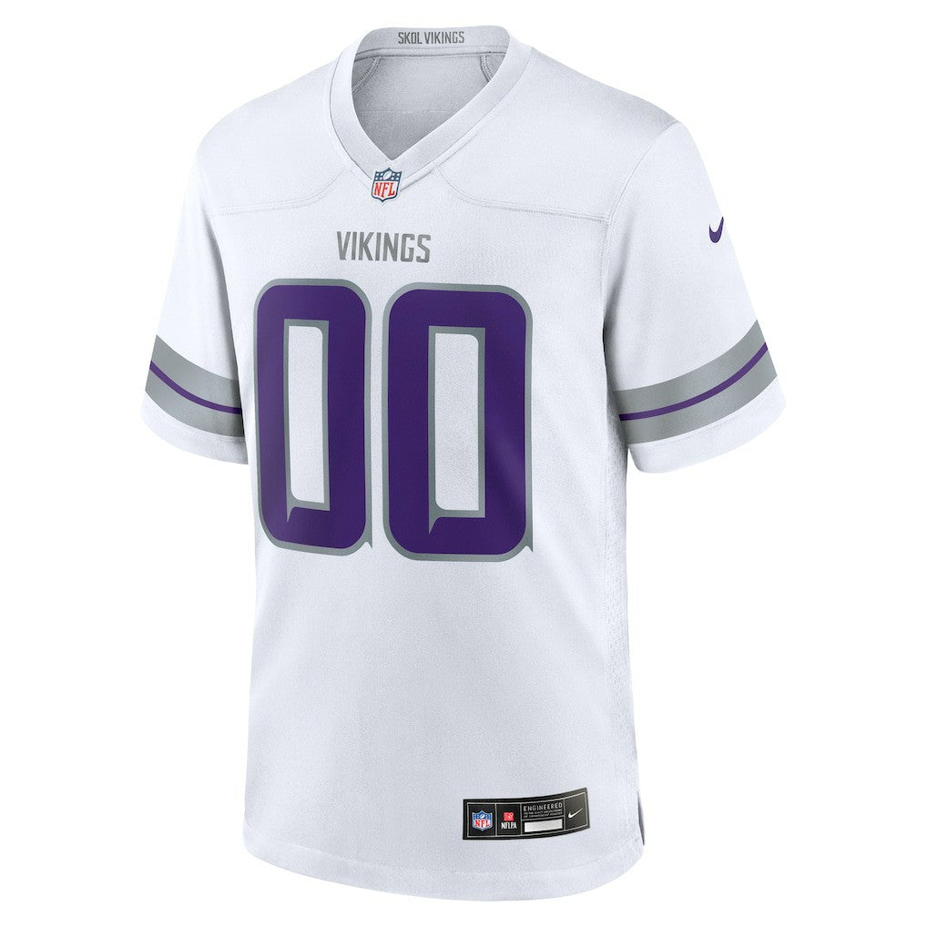 Minnesota Vikings Alternate Custom Game Jersey - White | Nike for sale