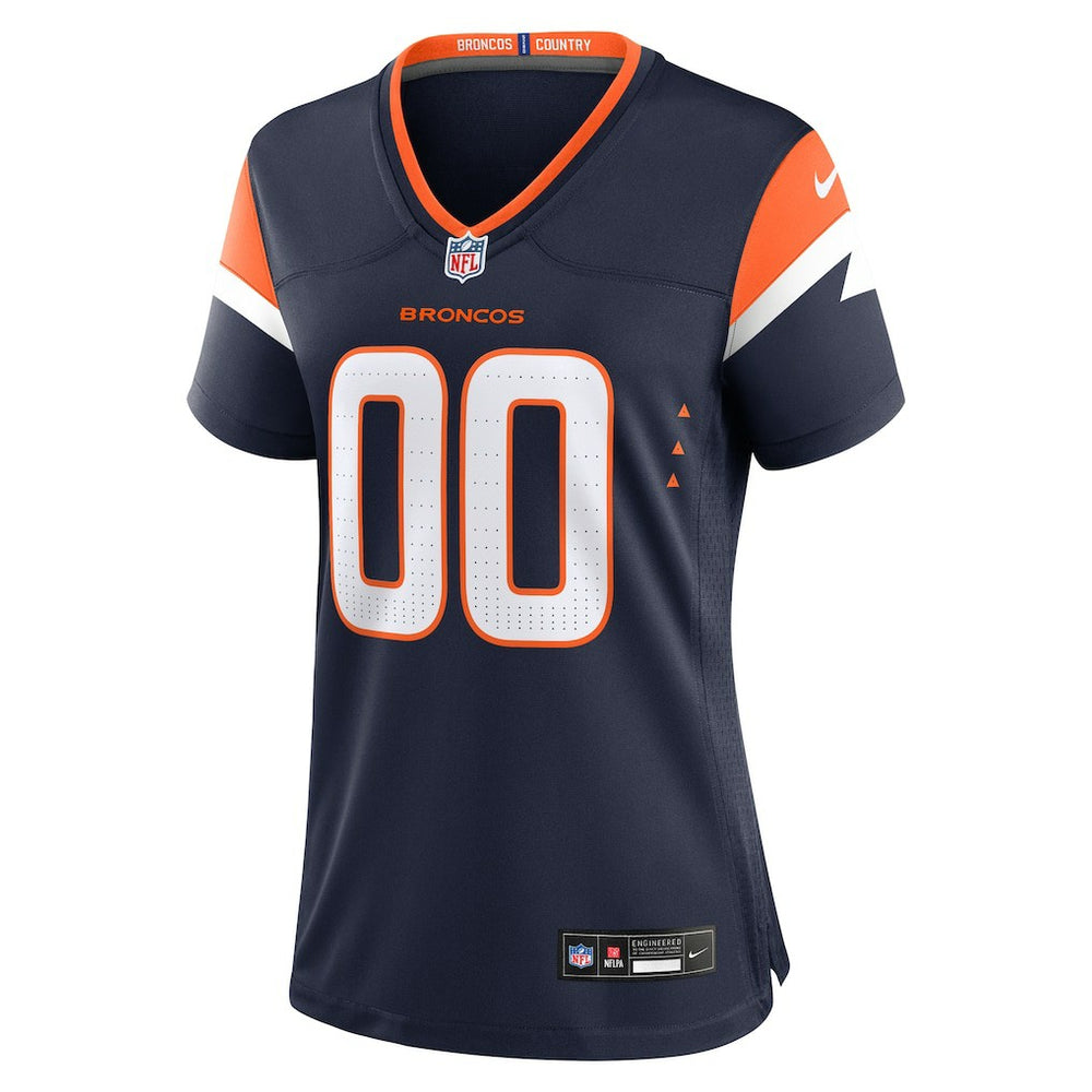 Denver Broncos Women's Alternate Mile High Collection Custom Game Jersey - Navy | Nike outlet