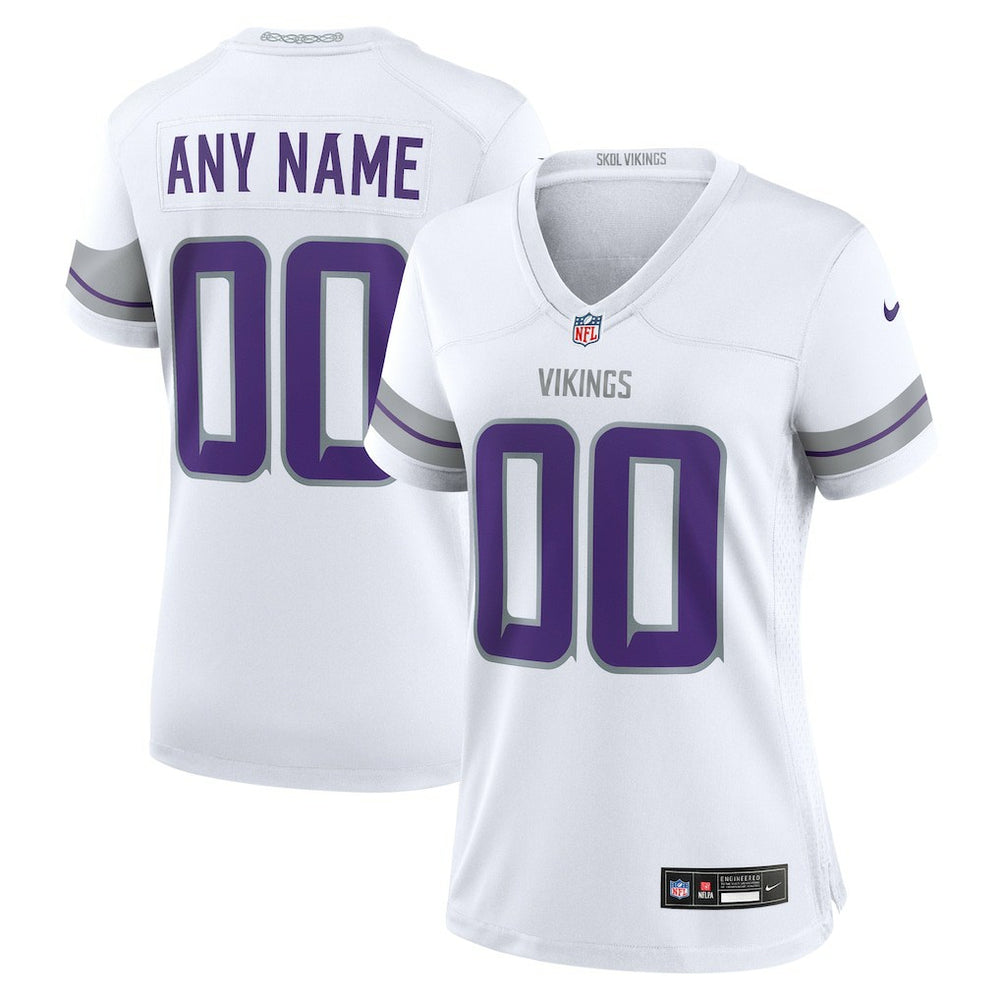 Minnesota Vikings Women's Alternate Custom Game Jersey - White | Nike sale