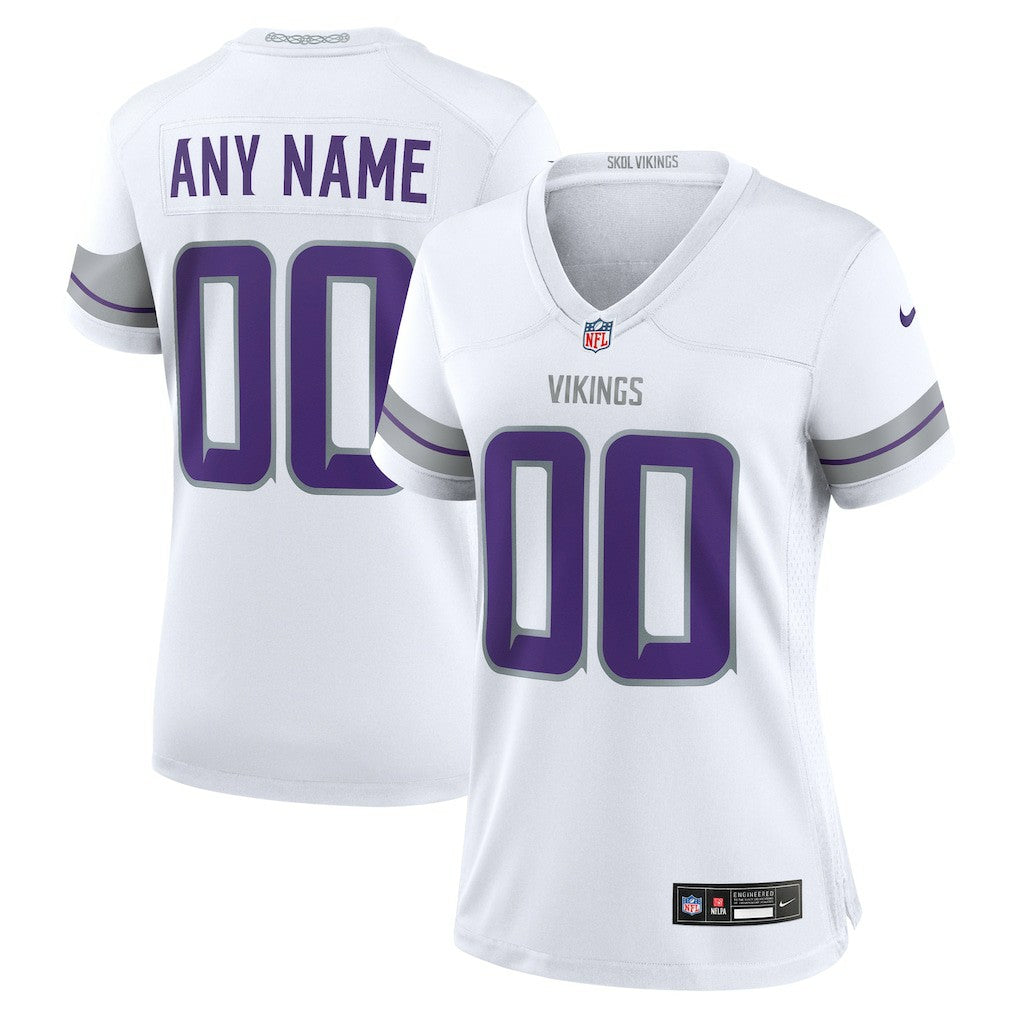 Minnesota Vikings Women's Alternate Custom Game Jersey - White | Nike sale