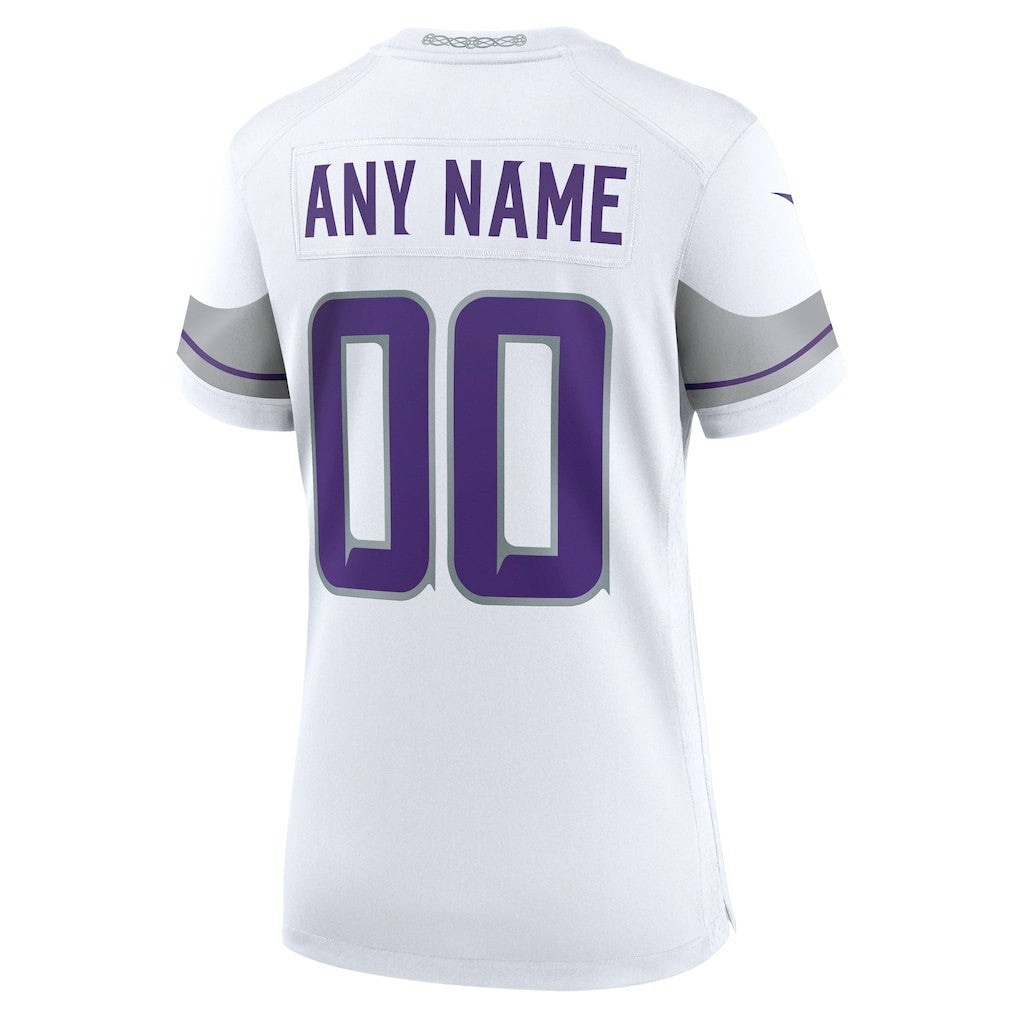 Minnesota Vikings Women's Alternate Custom Game Jersey - White | Nike sale