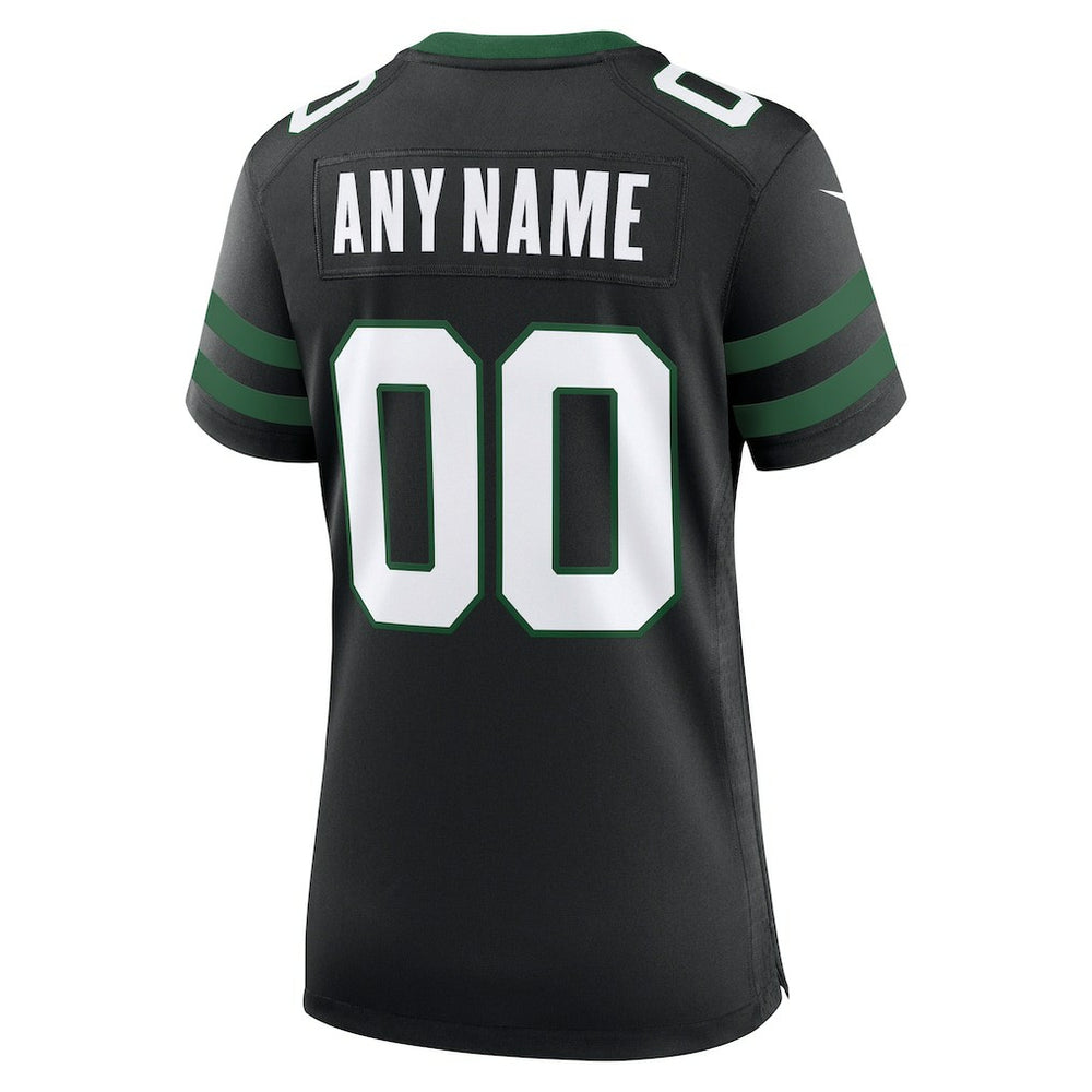 New York Jets Women's Alternate Custom Game Jersey - Legacy Black | Nike for sale