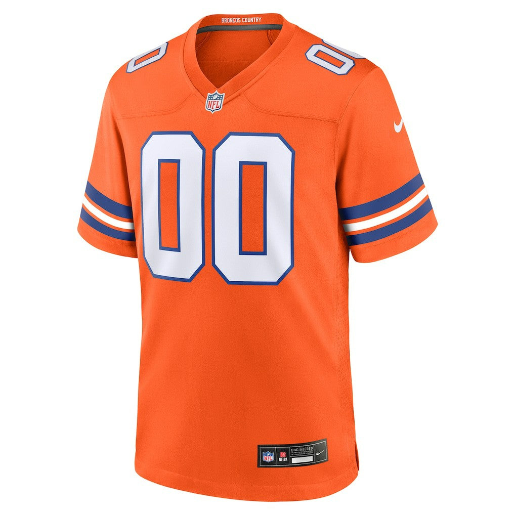 Denver Broncos Mile High Collection 1977 Throwback Custom Game Jersey - Orange | Nike cheap