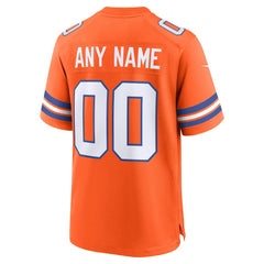 Denver Broncos Mile High Collection 1977 Throwback Custom Game Jersey - Orange | Nike cheap