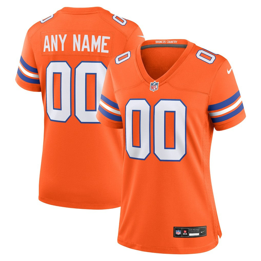 Denver Broncos Women's Mile High Collection 1977 Throwback Custom Game Jersey - Orange | Nike outlet