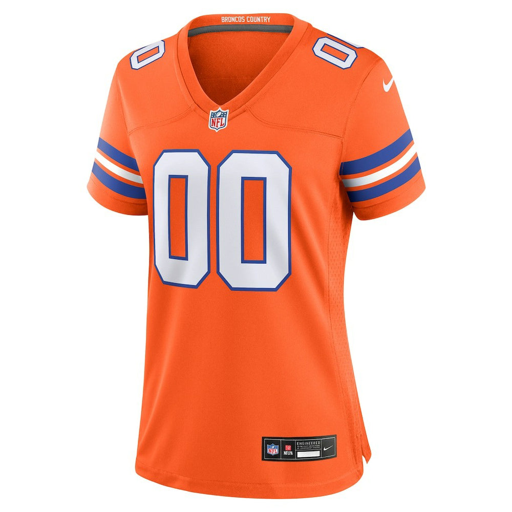 Denver Broncos Women's Mile High Collection 1977 Throwback Custom Game Jersey - Orange | Nike outlet