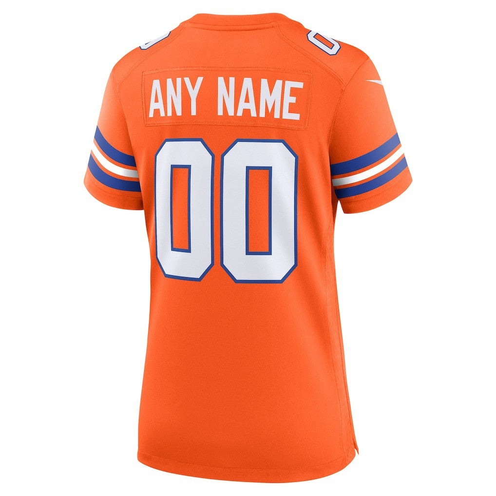 Denver Broncos Women's Mile High Collection 1977 Throwback Custom Game Jersey - Orange | Nike outlet