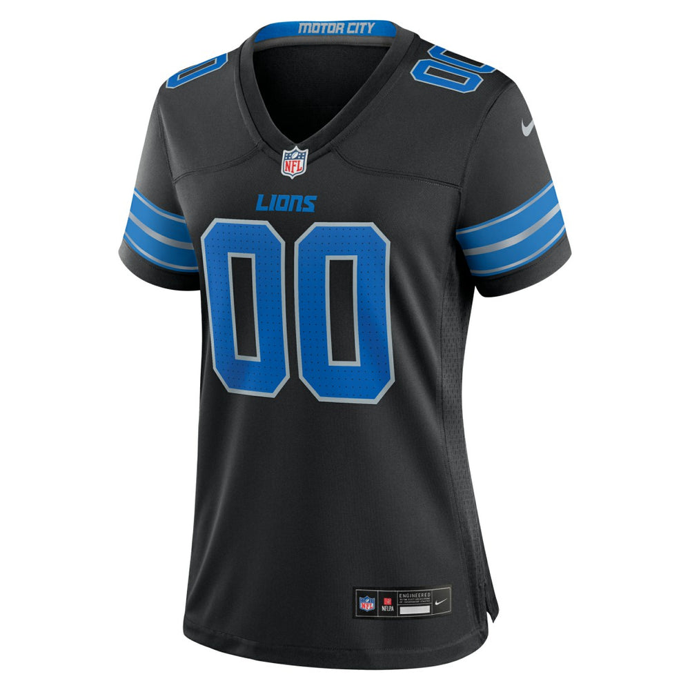 Detroit Lions Women's Alternate Custom Game Jersey - Black | Nike outlet
