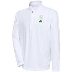 Golden State Warriors Antigua Shamrock Tribute Quarter-Zip Pullover Top sale - White online