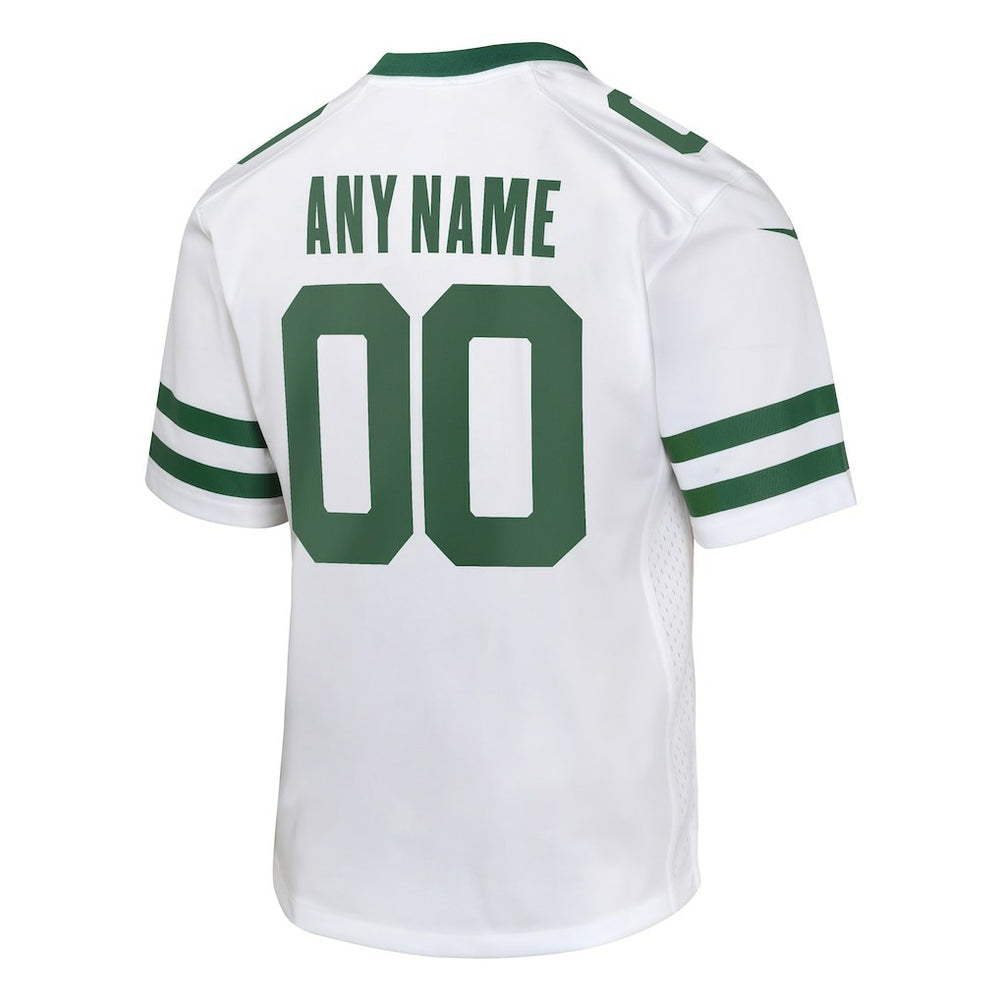 New York Jets Youth Custom Game Jersey - Legacy White | Nike sale