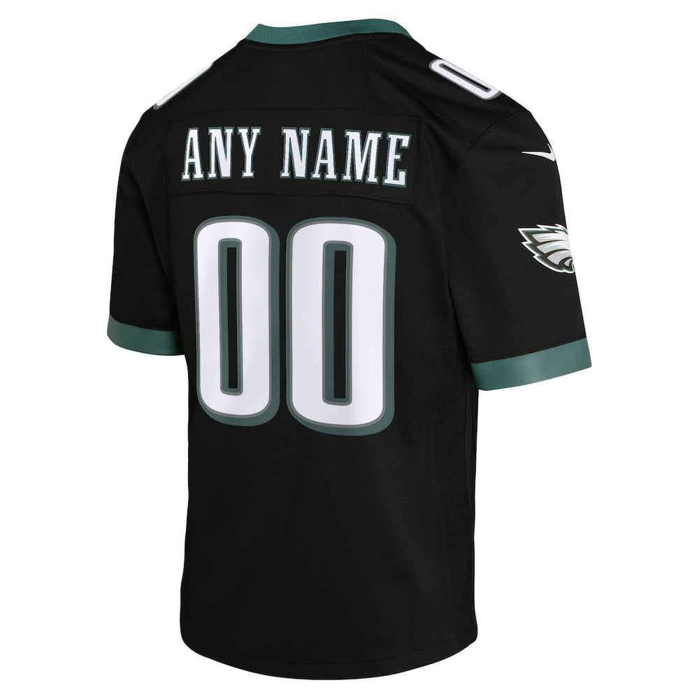 Philadelphia Eagles Youth Alternate Custom Game Jersey - Black | Nike outlet