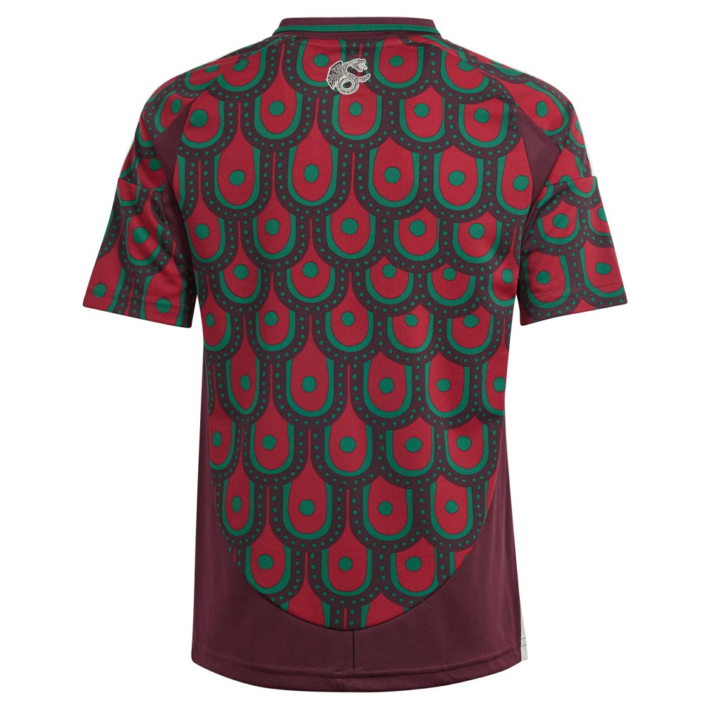 Mexico National Team Youth 2024 Home Replica Jersey - Burgundy | Adidas cheap