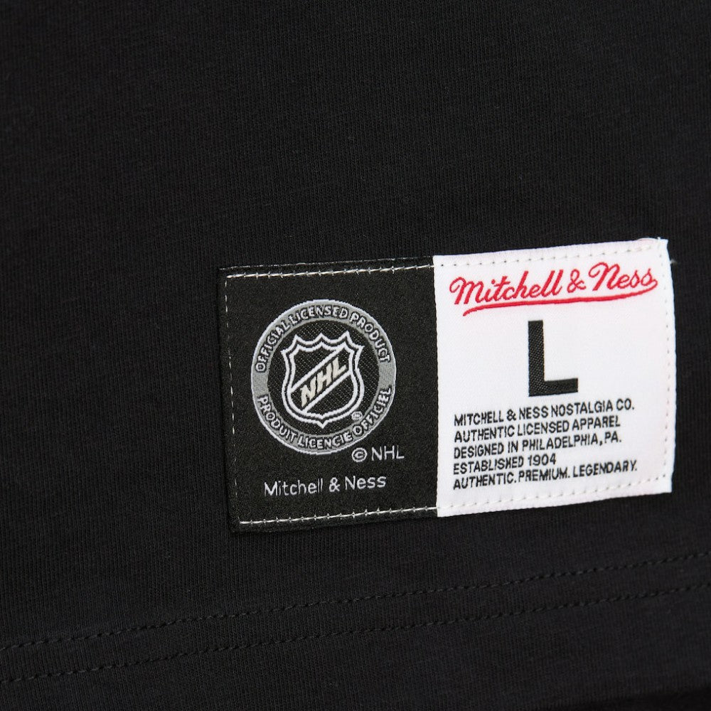 Mario Lemieux Pittsburgh Penguins Mitchell & Ness Premium Nickname Vintage Logo T-Shirt Black
