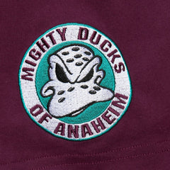 Teemu Selanne Anaheim Ducks Mitchell & Ness Premium Nickname Vintage Logo T-Shirt Purple