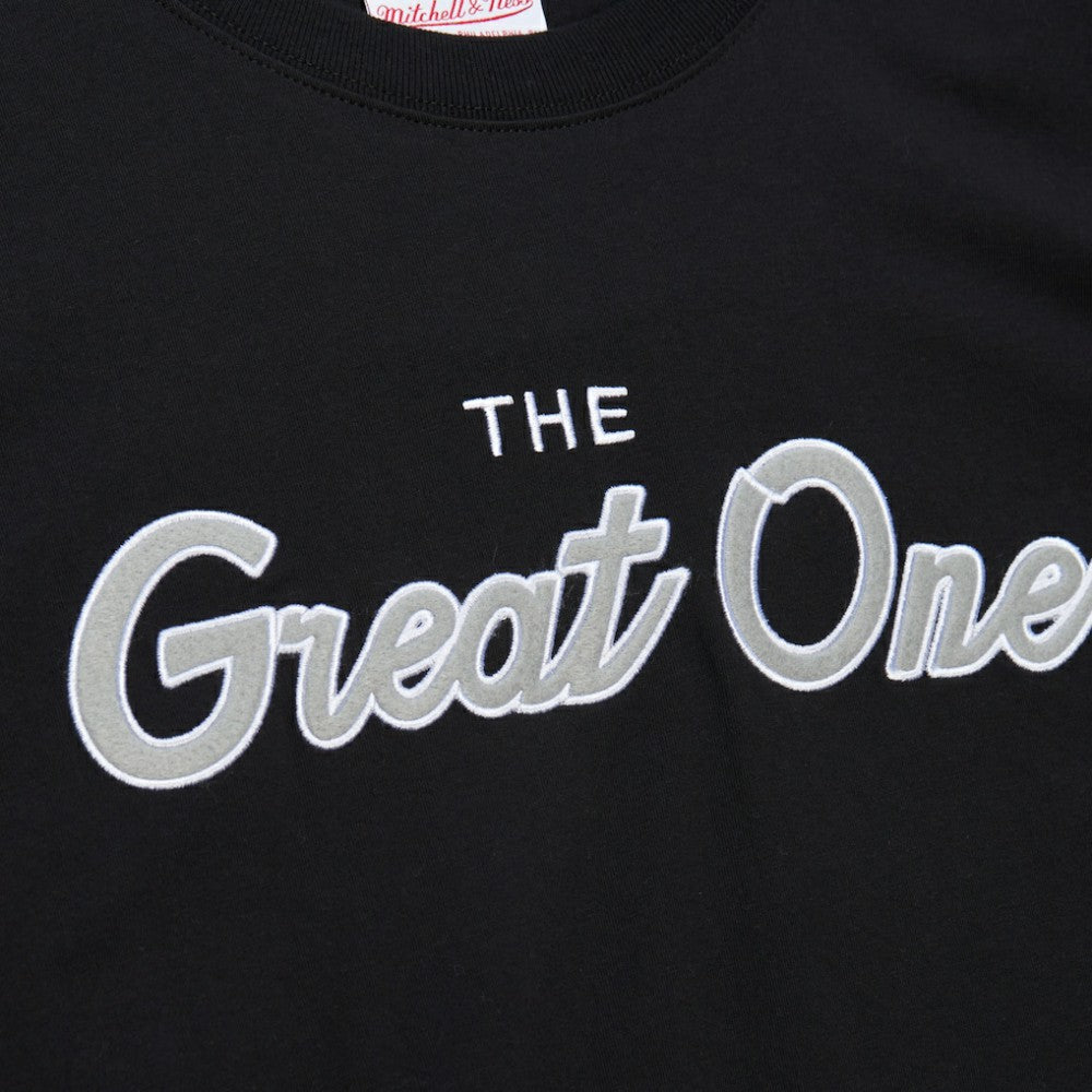 Wayne Gretzky Los Angeles Kings Mitchell & Ness Premium Nickname Vintage Logo T-Shirt Black
