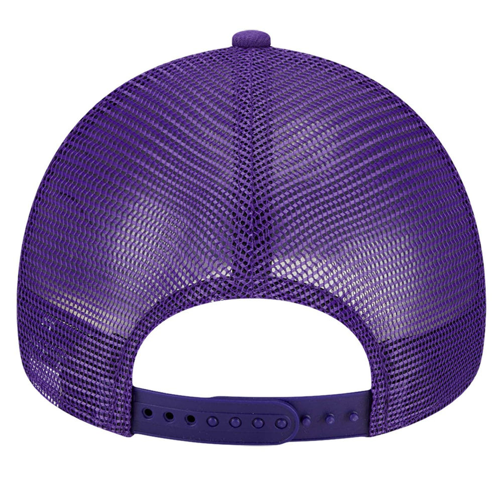 Los Angeles Lakers Tip Off A-Frame Trucker 9FORTY Adjustable Hat - Purple/Gold | New Era on sale