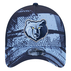 Memphis Grizzlies Tip Off A-Frame Trucker 9FORTY Adjustable Hat - Navy/Light Blue | New Era sale