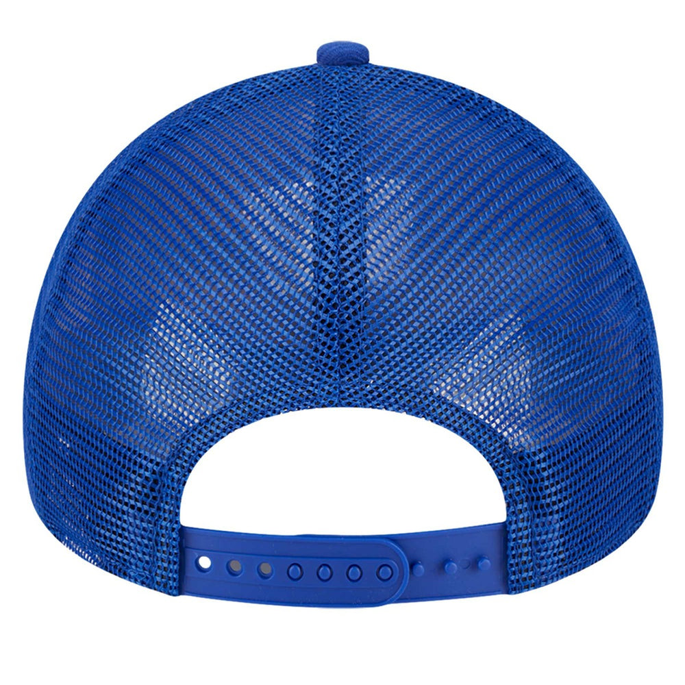 New York Knicks Tip Off A-Frame Trucker 9FORTY Adjustable Hat - Blue/Orange | New Era cheap