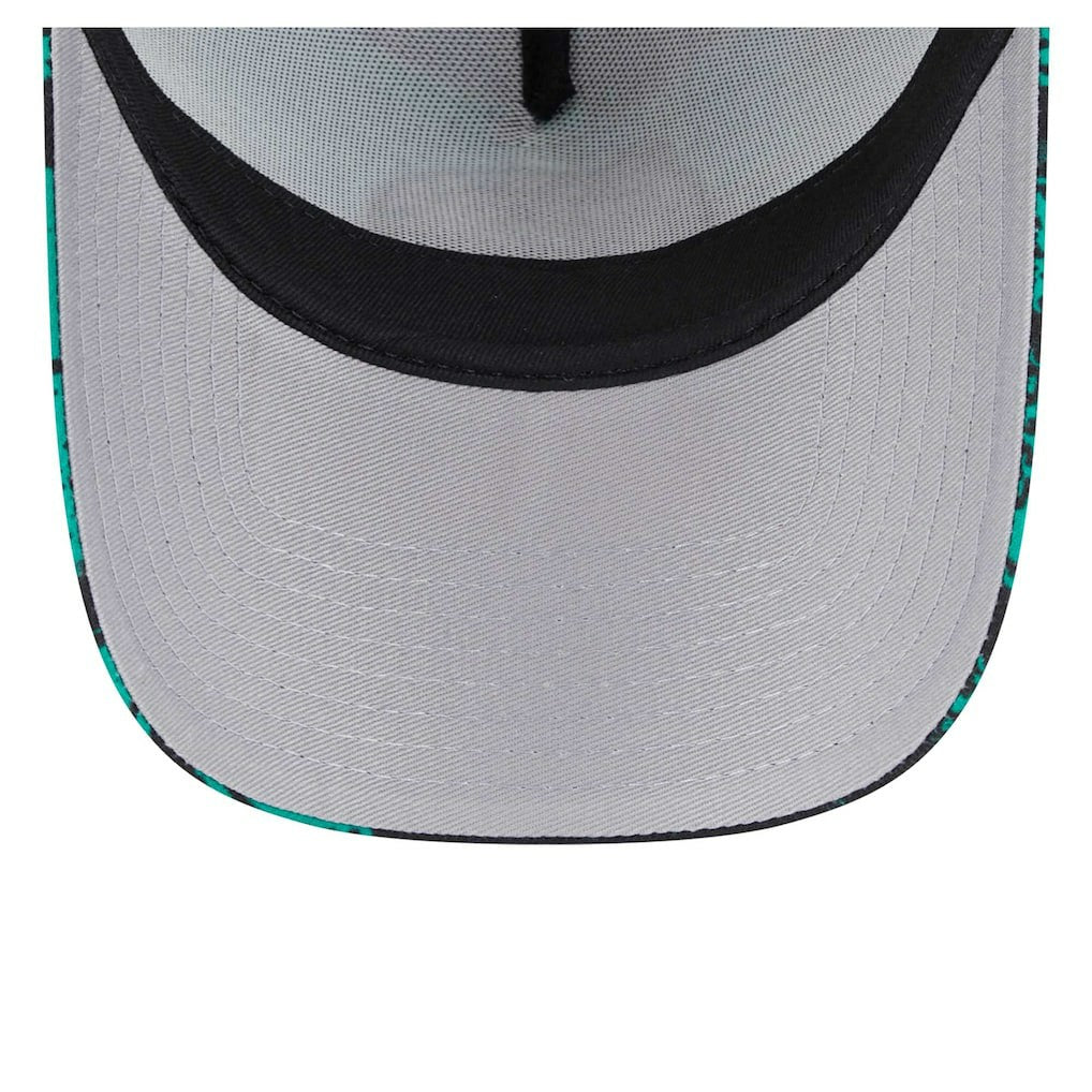 Boston Celtics Tip Off A-Frame Trucker 9FORTY Adjustable Hat - Black/Kelly Green | New Era on sale