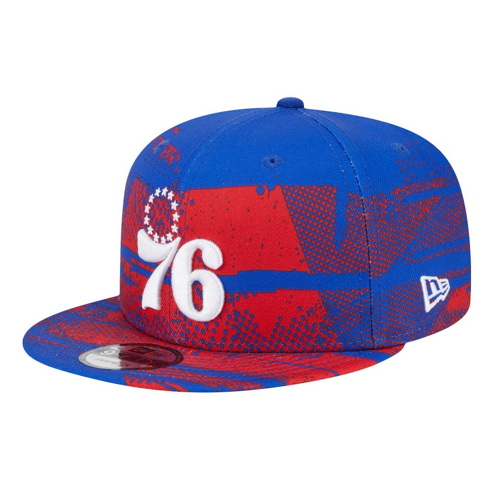 Philadelphia 76ers Tip-Off 9FIFTY Snapback Hat - Royal | New Era on sale