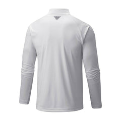 Los Angeles Dodgers Terminal Tackle Omni-Shade Raglan Quarter-Zip Pullover Top - White | Columbia