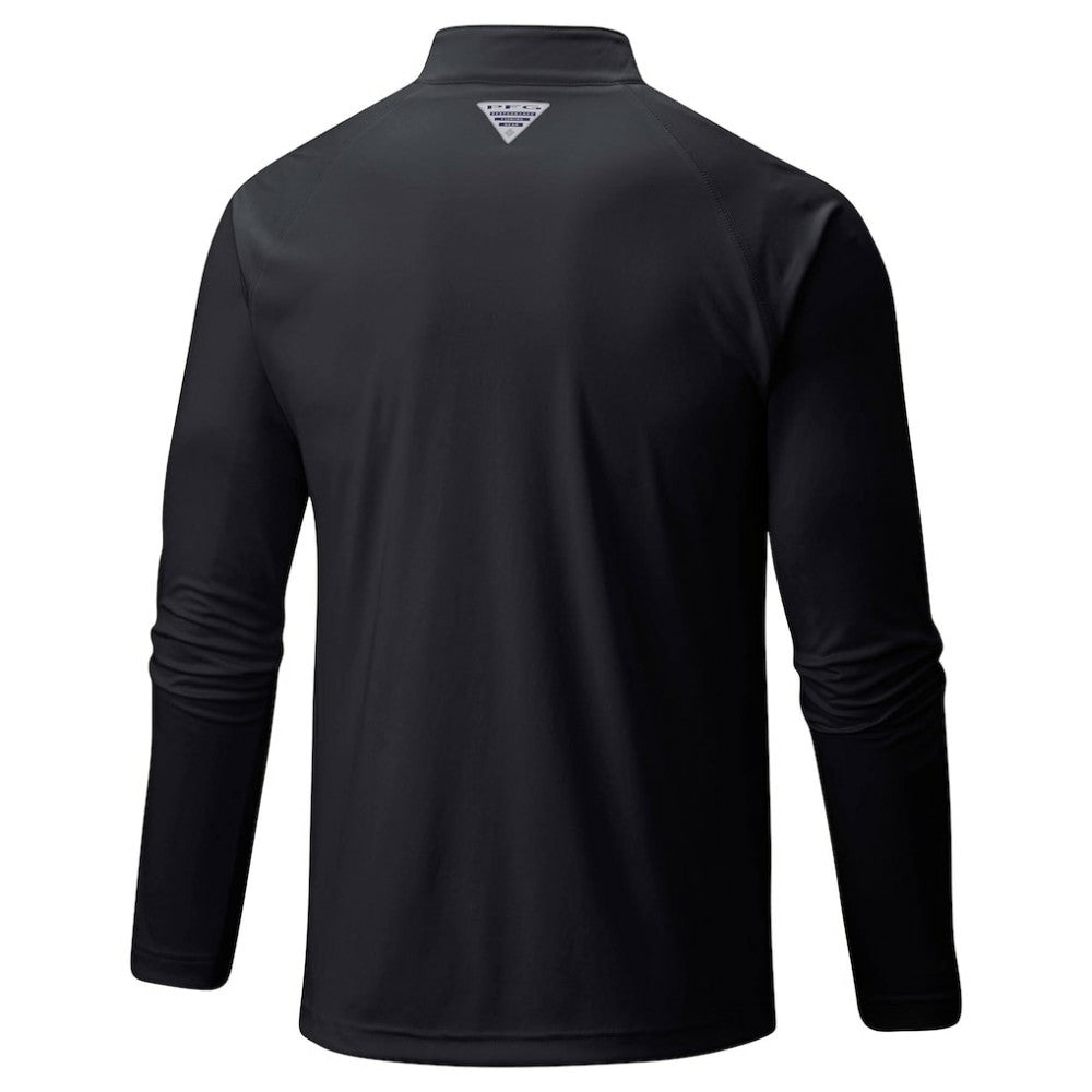 Baltimore Orioles Terminal Tackle Omni-Shade Raglan Quarter-Zip Pullover Top - Black | Columbia