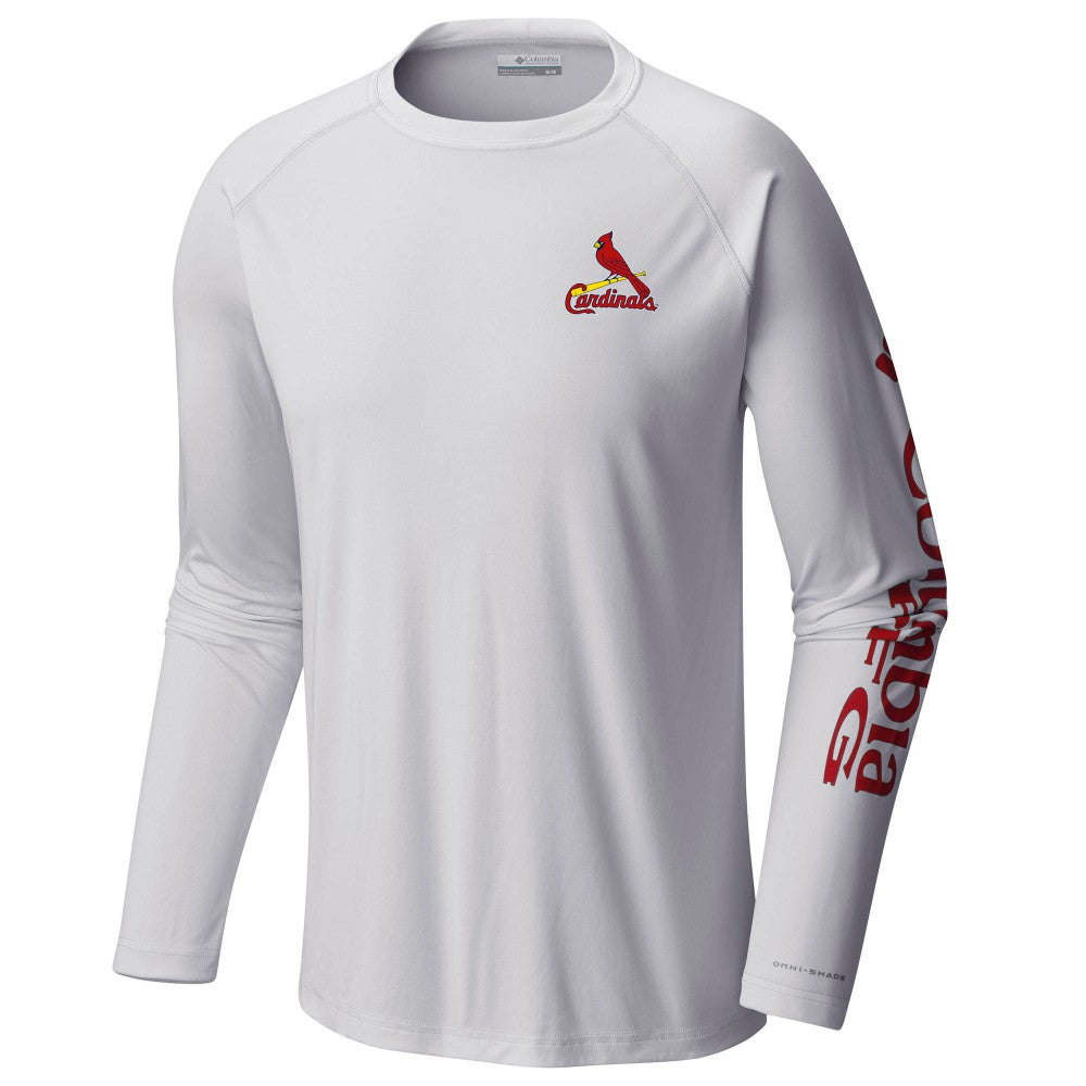 St. Louis Cardinals Terminal Tackle Long Sleeve T-Shirt - White | Columbia