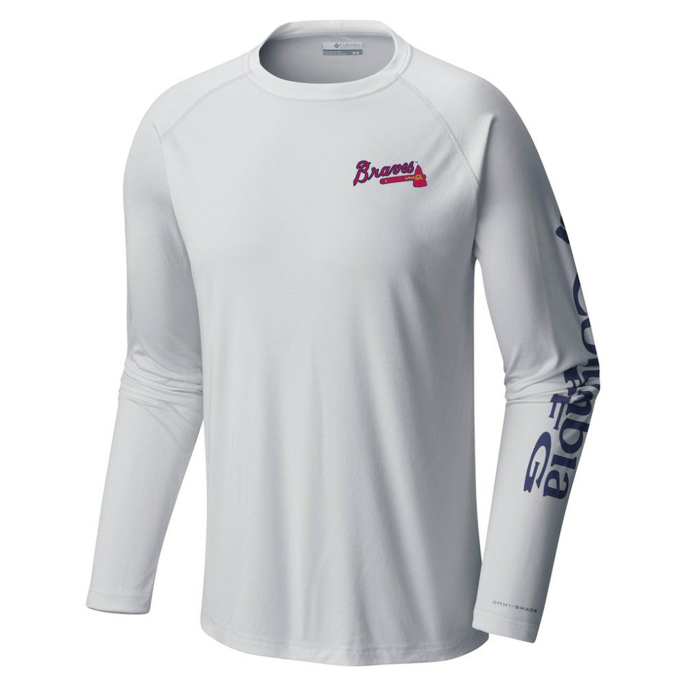 Atlanta Braves Terminal Tackle Long Sleeve T-Shirt - White | Columbia