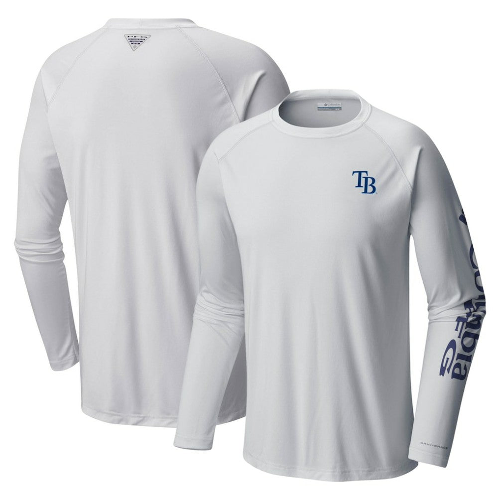 Tampa Bay Rays Terminal Tackle Long Sleeve T-Shirt - White | Columbia