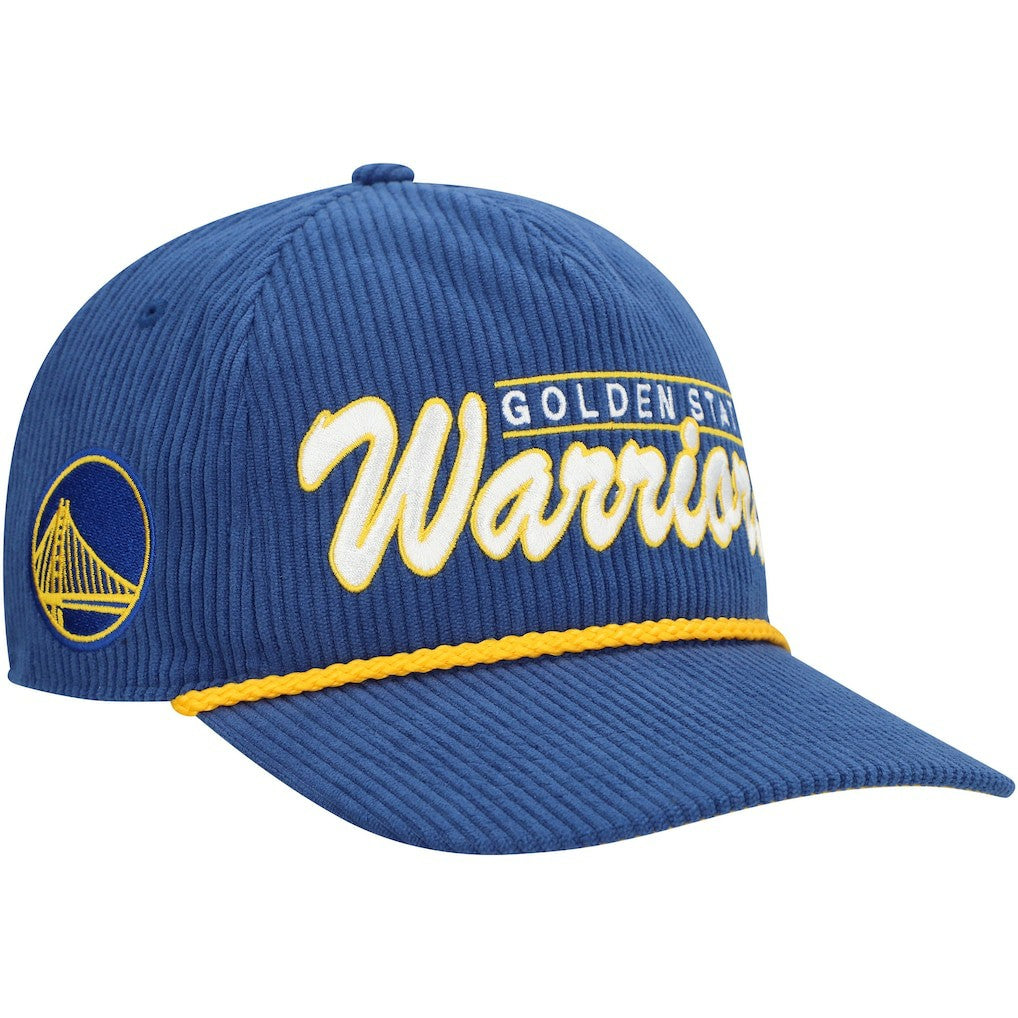 Golden State Warriors '47 Double Header Sidepatch Cord Hitch Adjustable Hat sale - Royal | 47 brand for sale