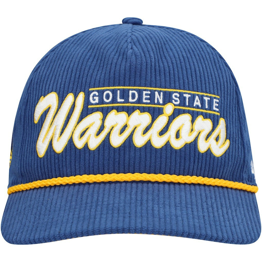 Golden State Warriors '47 Double Header Sidepatch Cord Hitch Adjustable Hat sale - Royal | 47 brand for sale