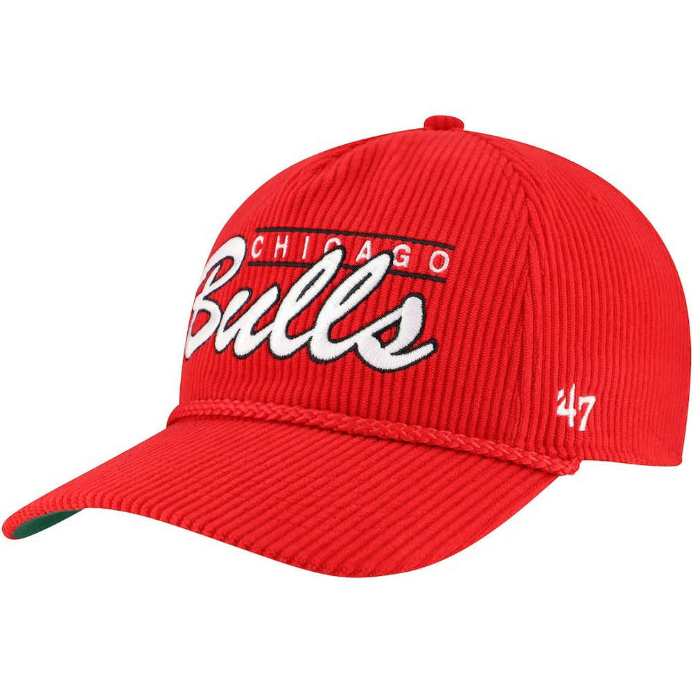 Chicago Bulls '47 Double Header Sidepatch Cord Hitch Adjustable Hat - Red | 47 brand shop