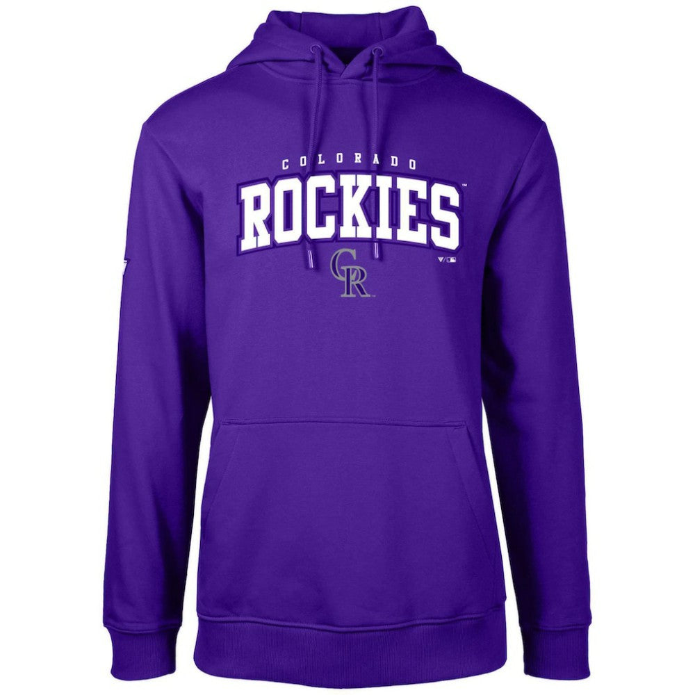 Colorado Rockies Levelwear Podium Team Arch Pullover Hoodie - Purple