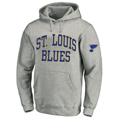 St. Louis Blues Fanatics Big & Tall Fleece Pullover Hoodie Heather Gray