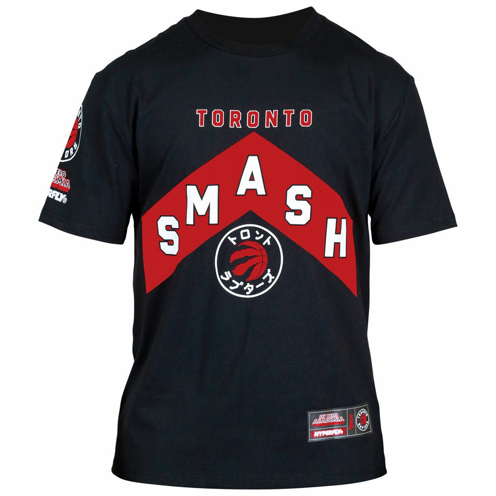 Toronto Raptors Hyperfly Unisex NBA x My Hero Academia All Might Smash T-Shirt - Black sale