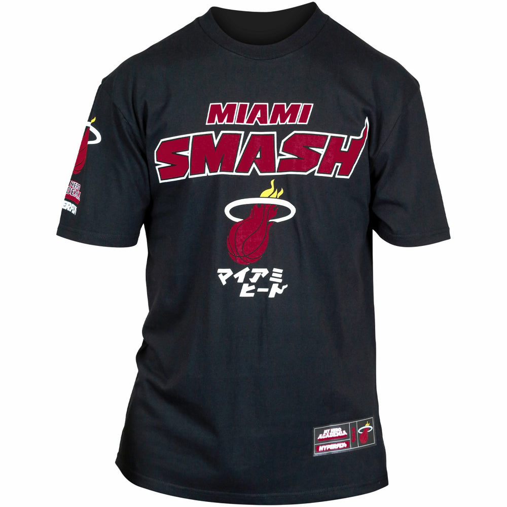 Miami Heat Hyperfly Unisex NBA x My Hero Academia All Might Smash T-Shirt - Black sale