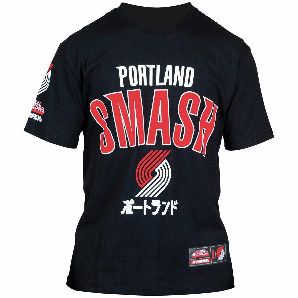 Portland Trail Blazers Hyperfly Unisex NBA x My Hero Academia All Might Smash T-Shirt - Black discount