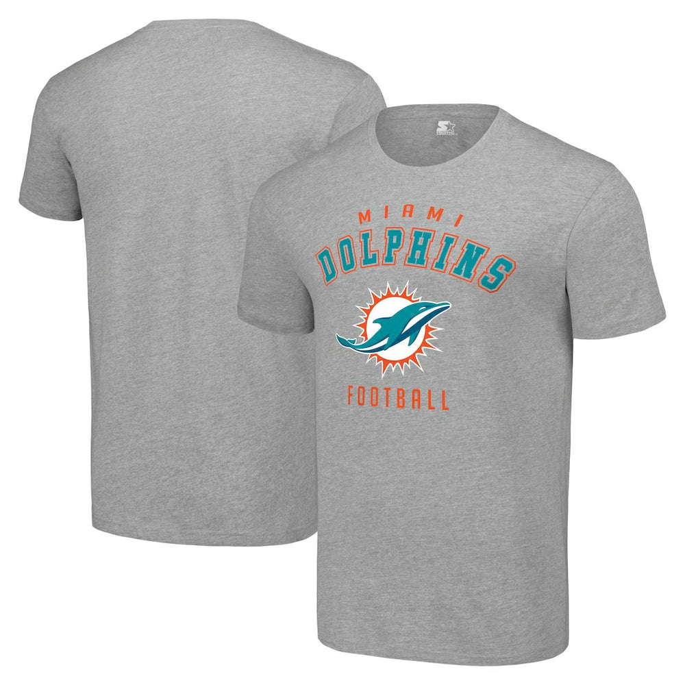 Miami Dolphins Starter Logo T-Shirt - Heather Gray discount